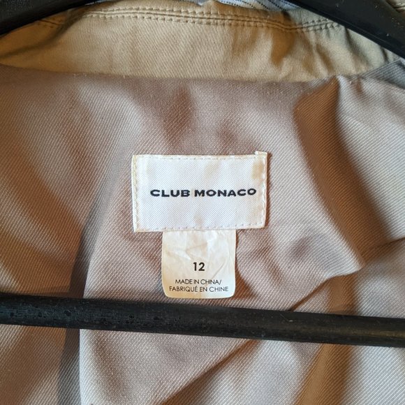 Club Monaco Blazer - Cotton Beige / Sand Classic Cut - Picture 2 of 6